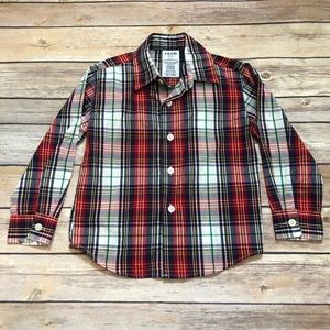 Izod Plaid Button Down Dress Shirt